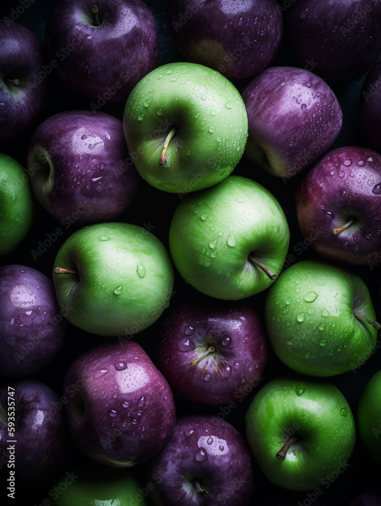 Obraz premium purple and green apples