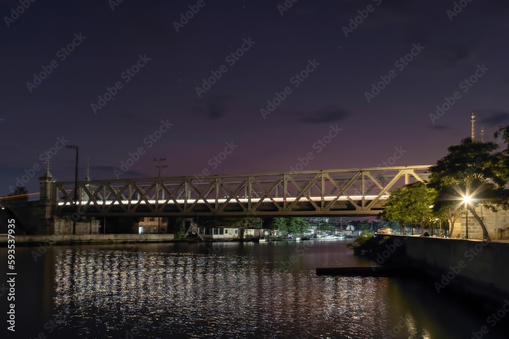 Scenic view of the Tirri bridge on a beautiful sunset in Matanzas, Cuba Scenic view of the Tirri bridge on a beautiful sunset in Matanzas, Cuba