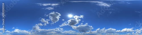 skydome 360° vr sky sun clouds summer blue