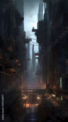 Supple, sci fi, city landscape