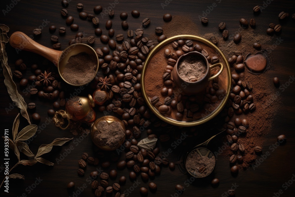 Coffee beans, Ai generated Coffee beans, Ai generated