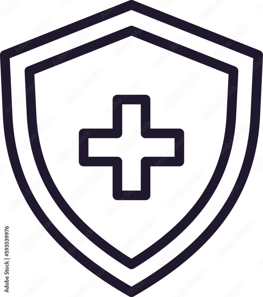 Single line icon of Shield High quality vector illustration for design, web sites, internet shops, online books etc. Editable stroke in trendy flat style isolated on white background Single line icon of Shield High quality vector illustration for design, web sites, internet shops, online books etc. Editable stroke in trendy flat style isolated on white background
