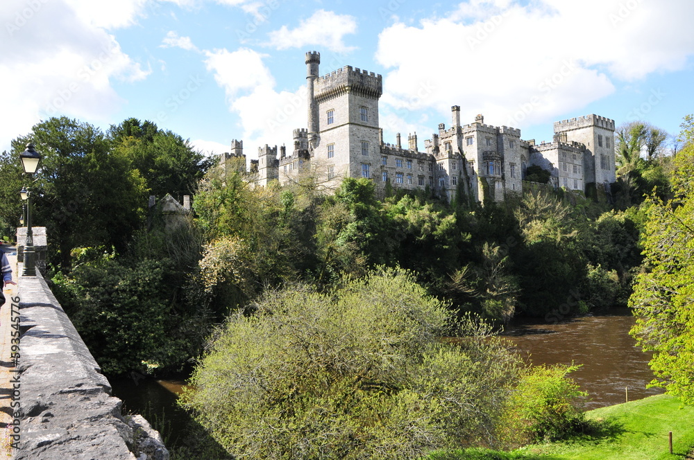 Lismore Castle on Blackwater river  , town of Lismore ,county Waterford , region Munster , Ireland