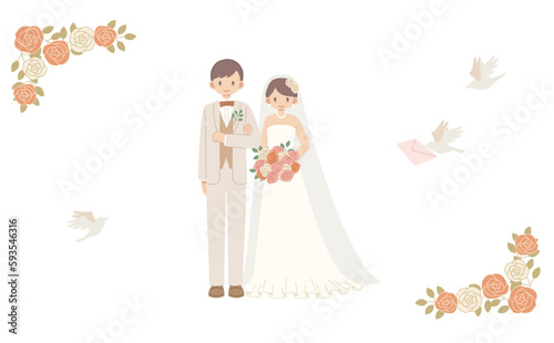 結婚式の新郎新婦