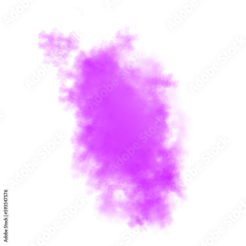 Abstract artistic powder paint. Motion of abstract pink dust. purple smoke. Watercolor spot.