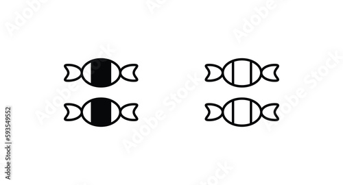 Candy icon design with white background stock illustration