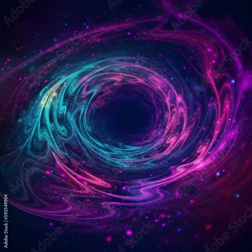 abstract background with galaxy circles, generated Ai