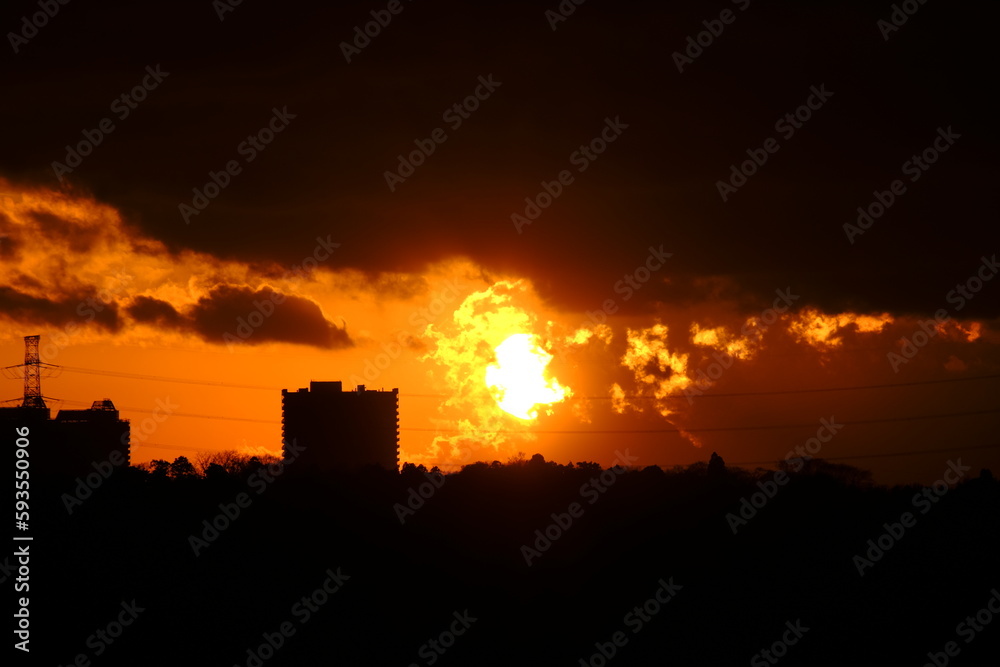 印旛沼の夕焼け20 印旛沼の夕焼け20