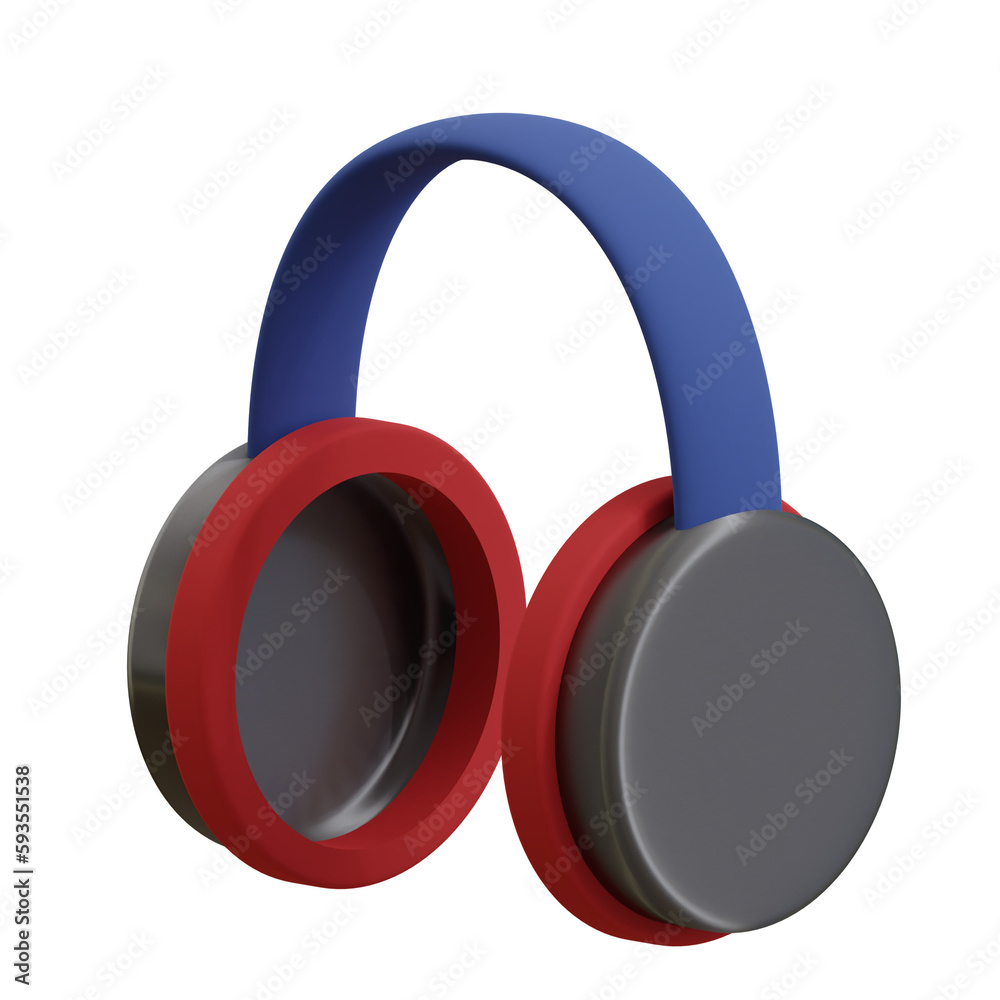 3d rendered headset perfect for music design project 3d rendered headset perfect for music design project