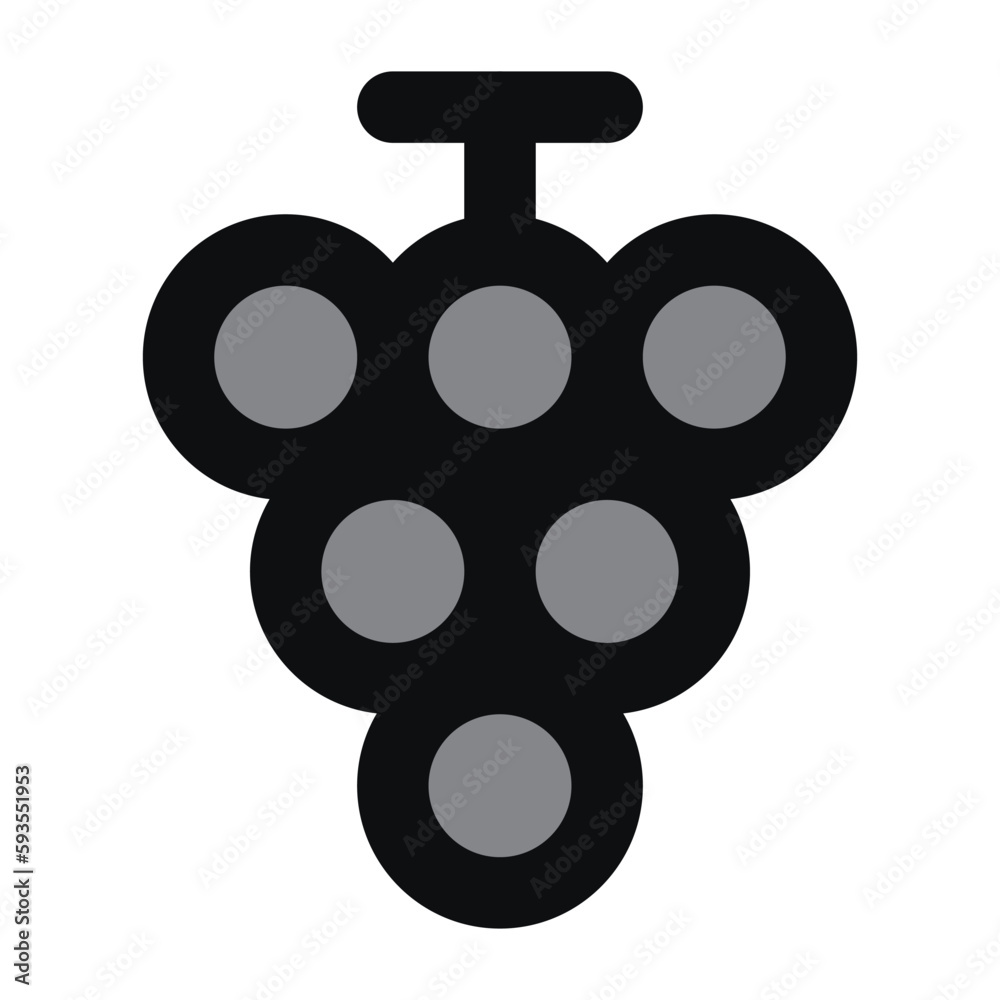 Obraz premium grapes icon for web ui design