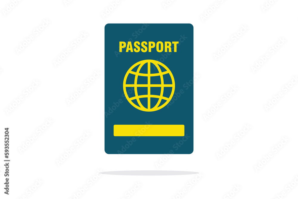 Vector passport cover template on white background. vector illustration Vector passport cover template on white background. vector illustration