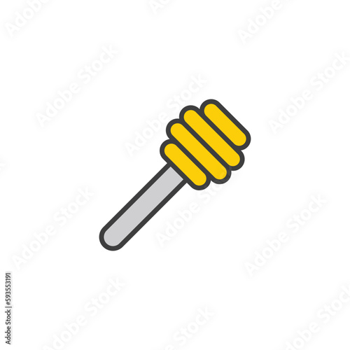 Honey icon design with white background stock illustration