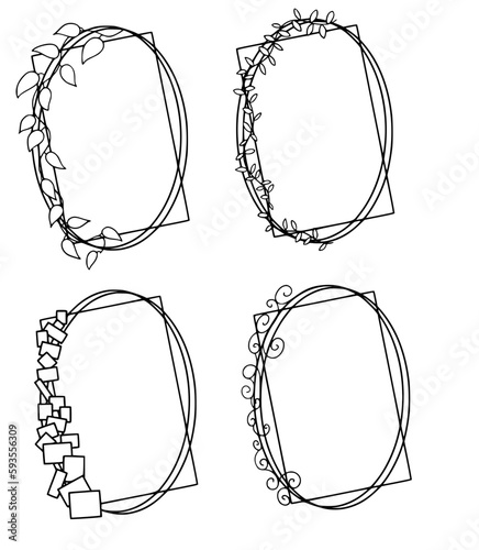 Ovale Rahmen für Journals