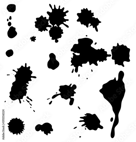 Vektor Splashes Spritzer für Journals