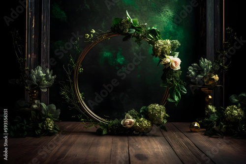 Transform Your Studio with Large Floral Wreath and Big Flower Buds - Perfect for Wedding and Maternity Photos