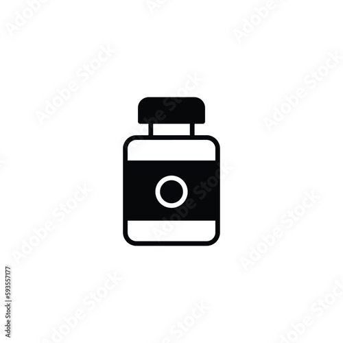 Proten icon design with white background stock illustration photo