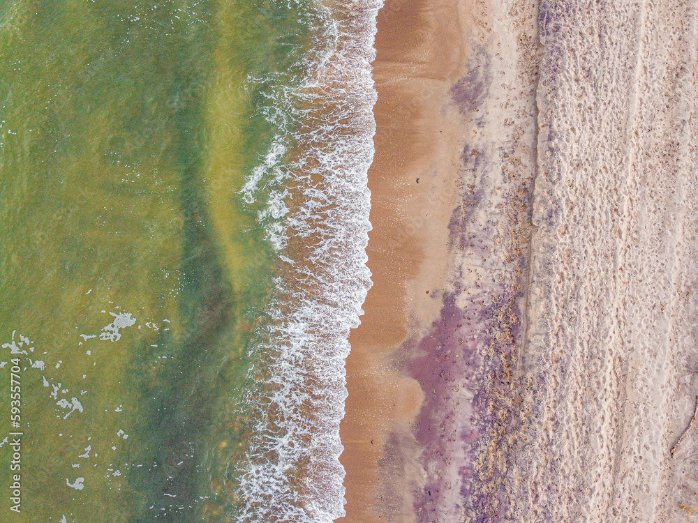 view from the drone on the sea coast view from the drone on the sea coast