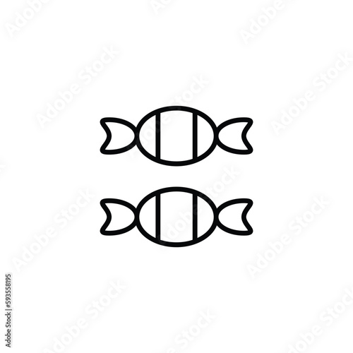 Candy icon design with white background stock illustration