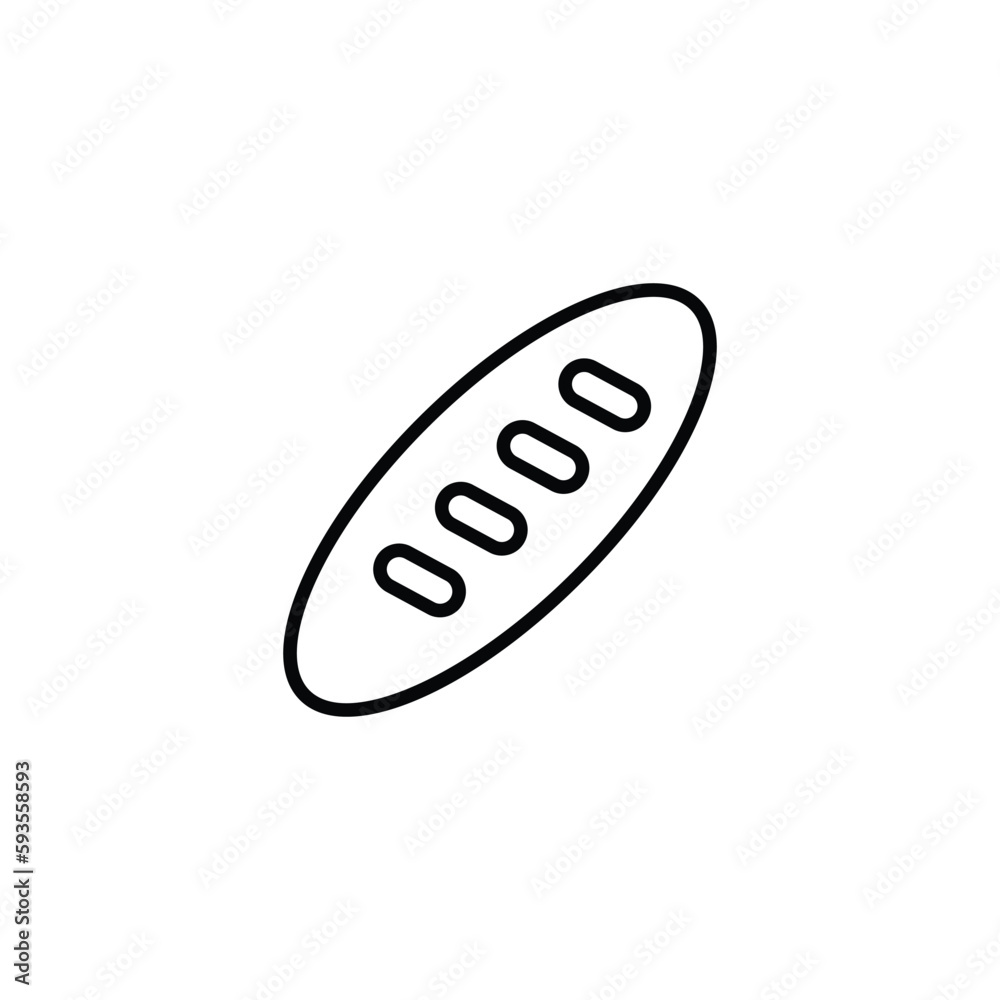 Bread icon design with white background stock illustration