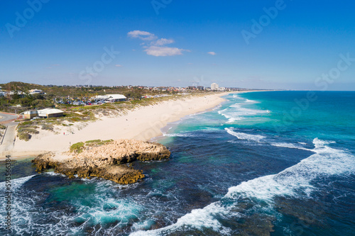 aerial view of a riff on the West coast Australia, Trigg Point, Perth, Western Australia, Australia, Ozeanien photo