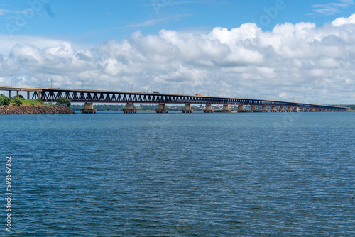 Road and Rail Bridge Rollemberg-Vuolo interior of Brazil