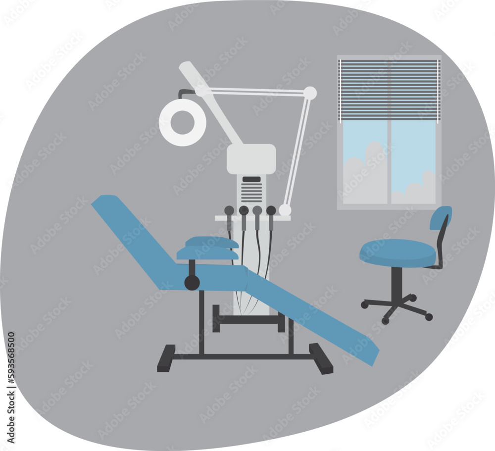 Dental office. High quality vector illustration. Dental office. High quality vector illustration.