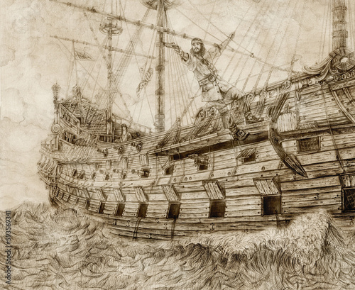 Pirate ship. (ID: 593569341)