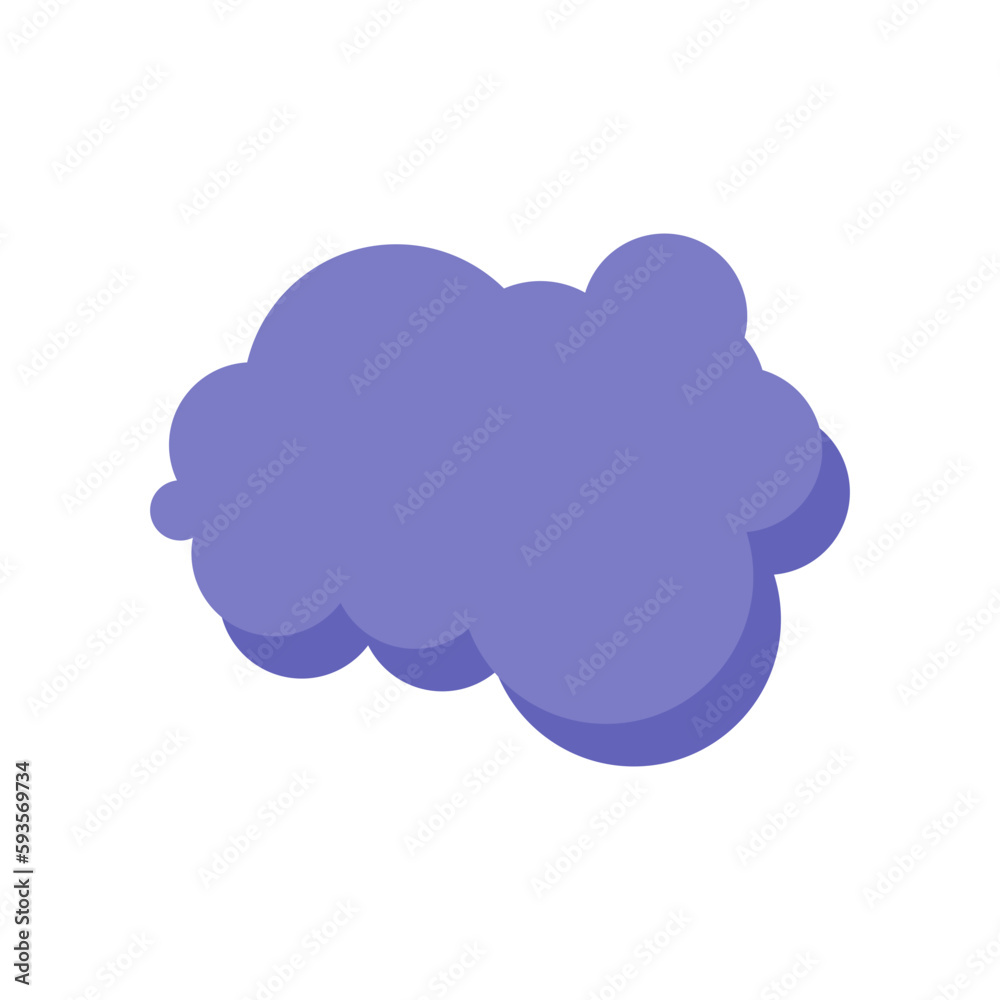 Simple Cloud Illustration Simple Cloud Illustration