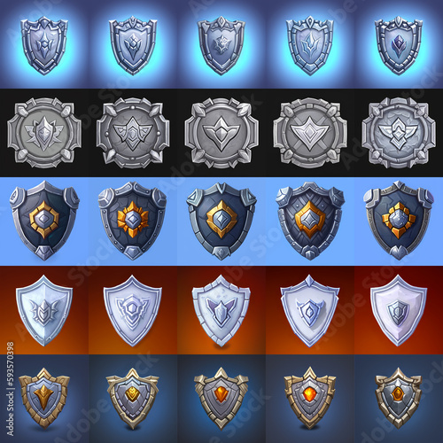 set of shield