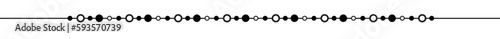 Linia ozdobna w kropki