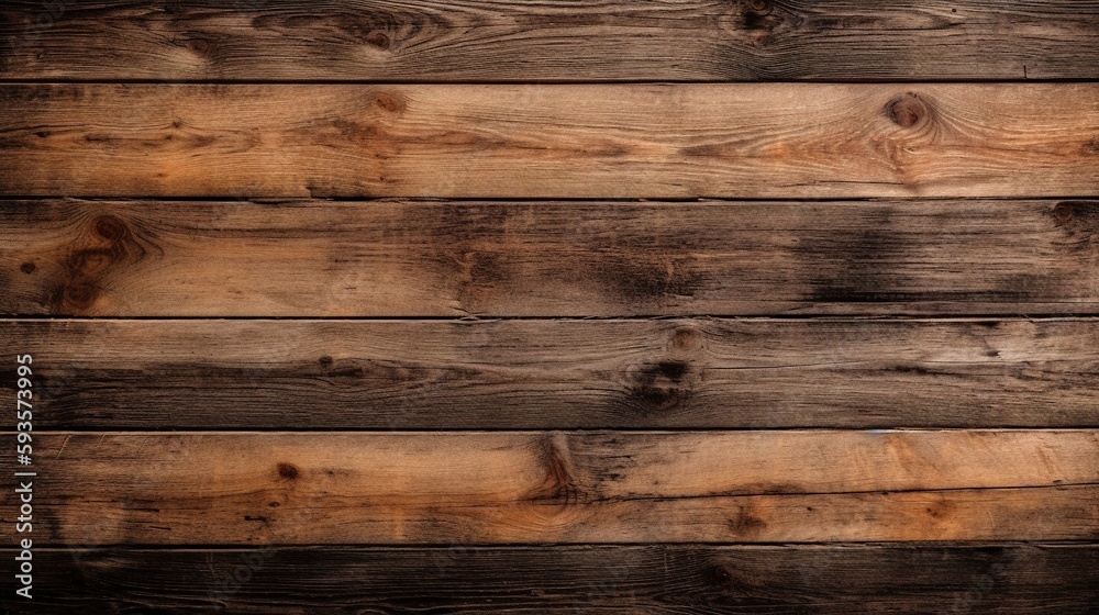 Naklejka premium Top Down Clean Modern Rustic Wood Texture Background Design, with Licensed Generative AI Technology Assistance