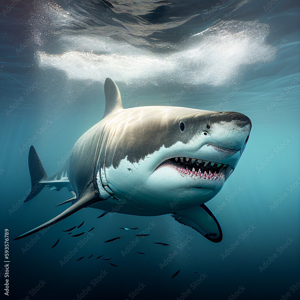 Fototapeta premium shark in the sea