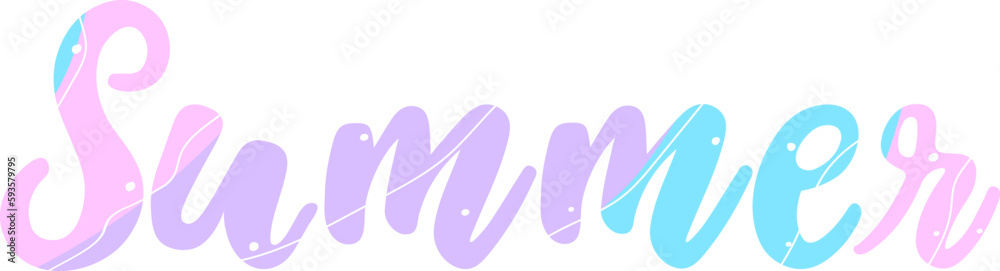 Letters abstract summer text vector illustration Letters abstract summer text vector illustration