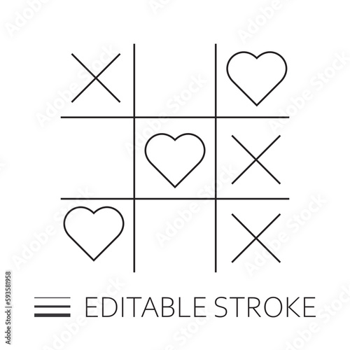 Heart Tic Tac Toe Love Game