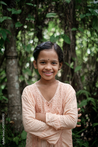 Portrait of a south asian young beautiful girl 