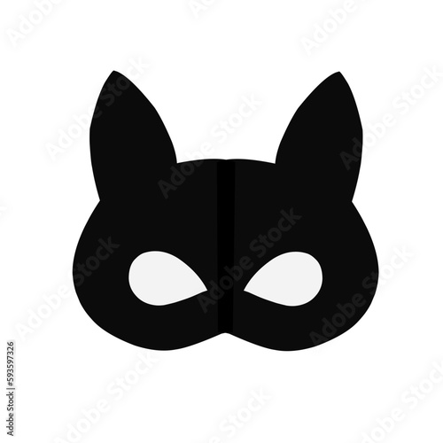 Mask superhero silhouette