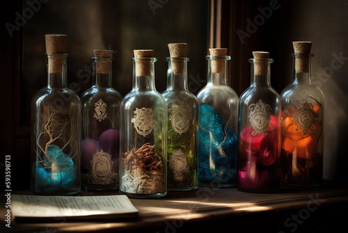 Fantasy in bottles. Generative AI