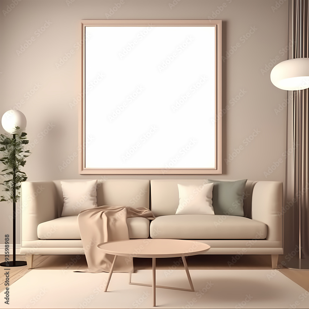 Fototapeta premium modern living room with sofa