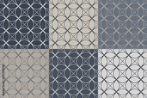 modern abstract geometric line seamless pattern