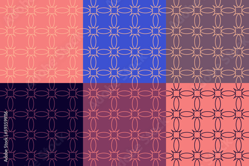 modern abstract geometric line seamless pattern