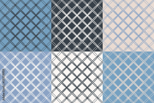 modern abstract geometric line seamless pattern