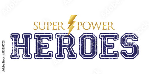 Super Power Heroes Lightning Logo