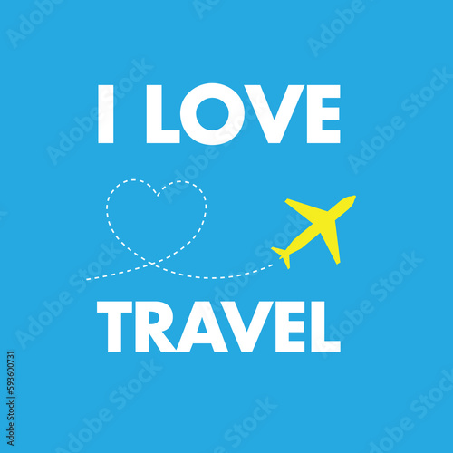 Airplane Silhouette Text Logo Art