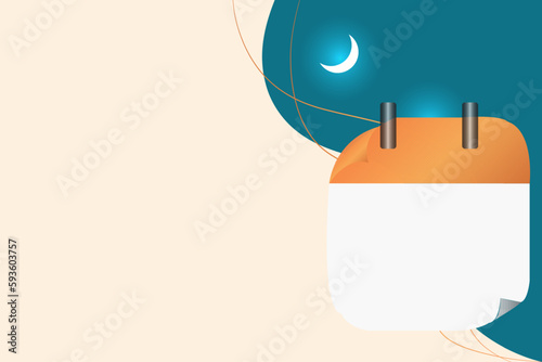 hijab girl in vector style