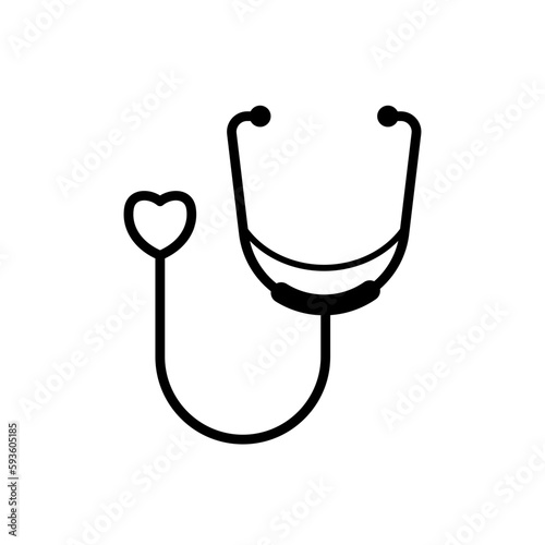 Stethoscope icon vector design templates