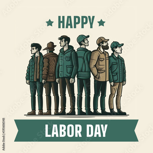 Vector of Labor Day