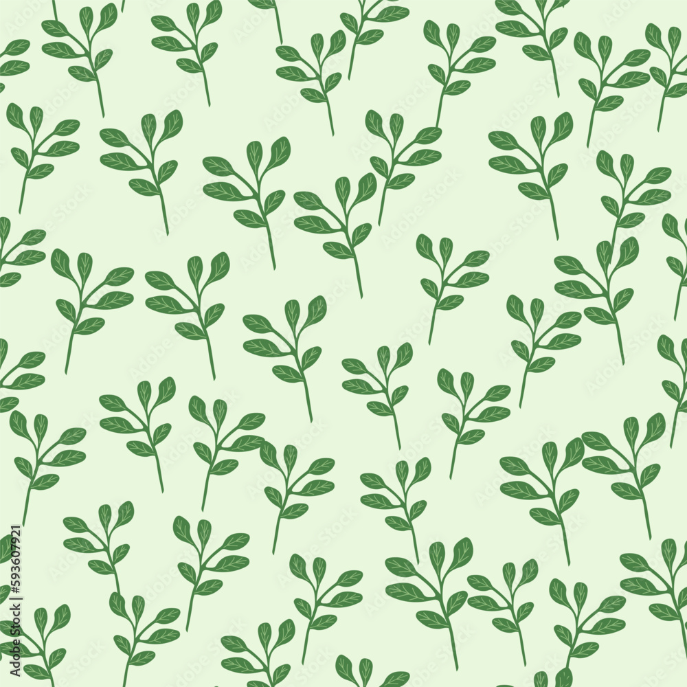 Simple branches with leaves seamless pattern. Organic endless background. Decorative forest leaf endless wallpaper. Simple branches with leaves seamless pattern. Organic endless background. Decorative forest leaf endless wallpaper.