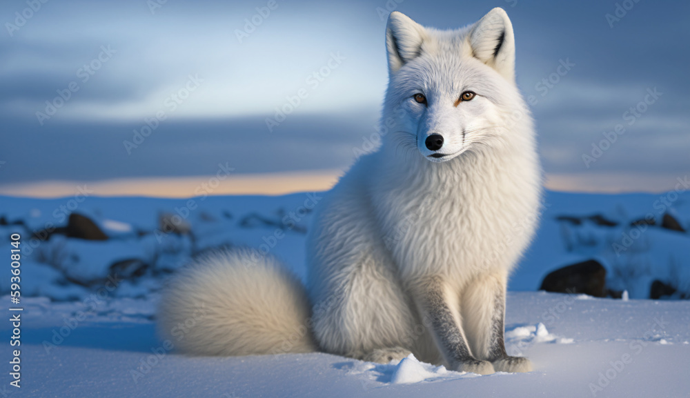 北極狐 |  Arctic fox Generative AI	