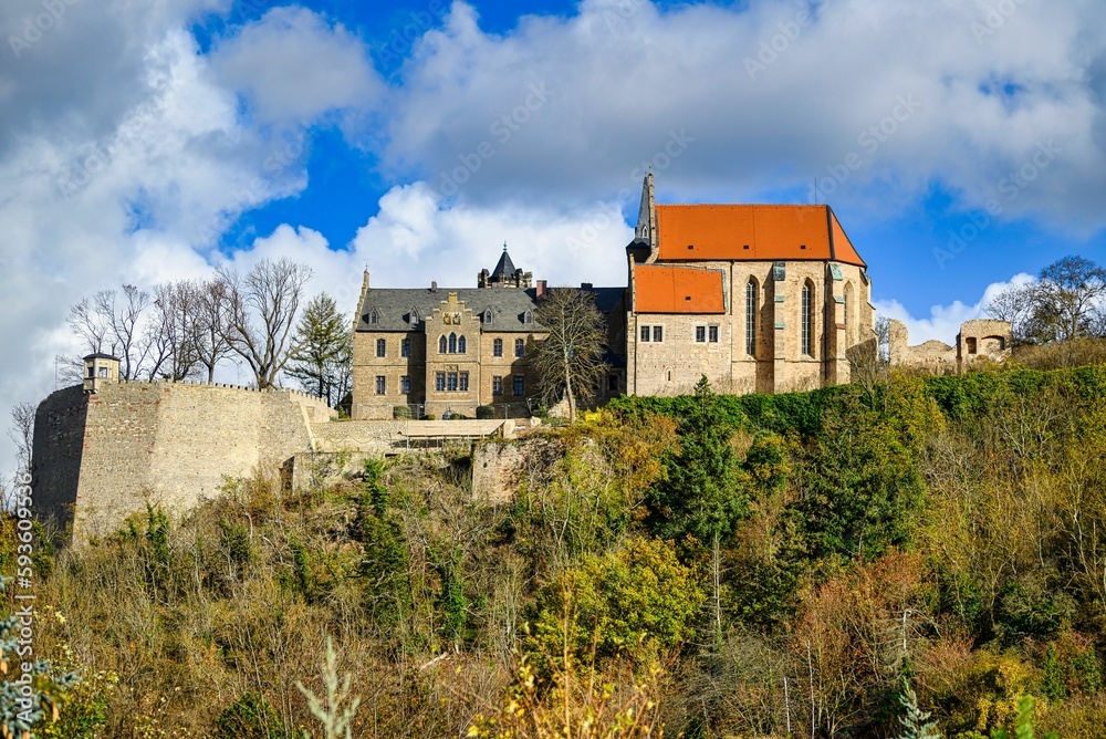 A view of the castle in Mansfeld