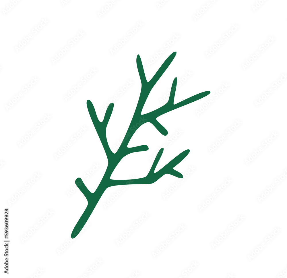 Concept Winter Christmas botany branch leaf plant. This Christmas tree branch design is minimalist and modern, with a vector graphic style that is both simple and elegant. Vector illustration. Concept Winter Christmas botany branch leaf plant. This Christmas tree branch design is minimalist and modern, with a vector graphic style that is both simple and elegant. Vector illustration.
